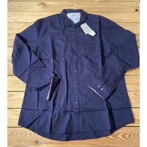 NWT Kenneth Cole Reaction Long Sleeve Dress Shirt Size XL Men’s Blue MSRP $69.50